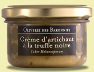 Crème d'artichaut à la truffe noire